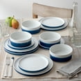 thumbnail image 6 of Noritake ColorStax Stripe Blue 12-Piece Dinnerware Set, Service for 4, 6 of 7