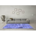 thumbnail image 3 of Ahgly Company Indoor Rectangle Patchwork Blue Transitional Area Rugs, 6' x 9', 3 of 4