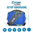 thumbnail image 2 of CLAM X-500 Portable 5 Person 9 Foot Ice Team Thermal Hub Shelter w/Light, 2 of 12