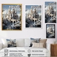 thumbnail image 4 of Designart "Frosty Castle Retreat Winter Landscape I" Landscapes Canvas Wall Art - Traditional Grey Winter Landscape Entryway Wall Art Print, 4 of 6