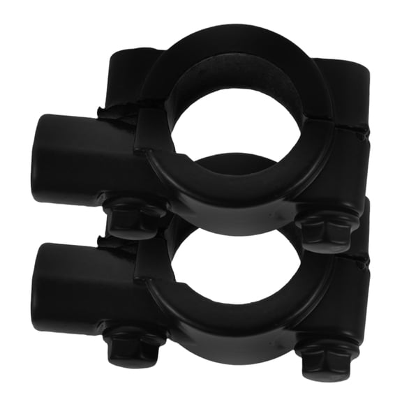 ibasenice Motorcycle Lamp Holder Bracket Handlebar Mirror Mount Iron Black 2Set for Motorcycle Riders