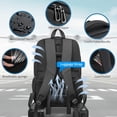 thumbnail image 3 of Mochila portátil de viaje BIAX de 35 L para hombre con puerto USB de 15,6 pulgadas, 3 of 6