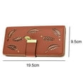 thumbnail image 2 of Cartera de hoja hueca para mujer, bolso de mano de gran capacidad a la moda, 2 of 5