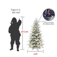 thumbnail image 2 of Mayhihi 6FT Prelit White Flocked spruce Artificial Christmas Tree, Premium Xmas Tree, 1582 Lifelike PE&PVC Mixed Tips, 300 Lights, 2 of 6