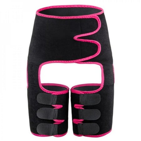 

Greyghost Siamese Waist Belt Slimming Leg Shaper Warmer Slender Shaping Legs Belt Burning Wraps Thermo Compress Belt Rose Red 2XL/3XL