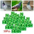thumbnail image 2 of Anillos de pie de Paloma de carreras identificar bandas de identificación de aluminio duradero bandas de pie de Paloma para Bantam Finch la mayoría de Verde Yinane Anillos de pierna de paloma, 2 of 8