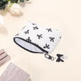 thumbnail image 3 of Unique Bargains 1 Pc Dumpling Bag With Pendant Bow Makeup Bag Beige, White, Black, 3 of 5