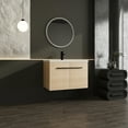 thumbnail image 6 of 30 Inch Bathroom Vanity with resin Countertop Sink, 2 Doors Bathroom Cabinet Set, Oak, 6 of 11