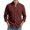 Deep Red, variant on Men's Casual Long Sleeve Waffle Knit Button Down Solid Color Pocket Shirt for Spring Fall Casual Style,Deep Red,L