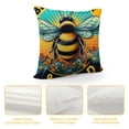 thumbnail image 4 of Leisuo Spring Cartoon Mouse Decorative Throw Pillow Covers, Yellow Black Stripes Cushion Case Decor, Kind Polka Dot Home Decoration for Sofa Couch, 4 of 5