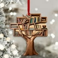 thumbnail image 6 of Book Lovers Christmas Ornament - Stack of Books Tree Decoration for Bookworms, Librarians & Readers, Bookish Gift for Women Men, 6 of 9