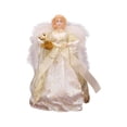thumbnail image 3 of Figura decorativa de de Navidad, figura de ángel en la copa del , decoración navideña decorativa coleccionable, muñeca en la parte superior Dorado, 3 of 8