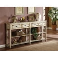 thumbnail image 3 of Treasure Trove Ada Contemporary Wood Ivory Finish Four Drawer Console Table, 3 of 3