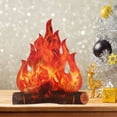 thumbnail image 1 of Llama de fuego Artificial 3D decoración de cartón para fiesta de Likrtyny Halloween Año Nuevo Navidad artesanía adornos de chimenea, 1 of 9
