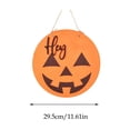 thumbnail image 7 of Halloween Jack O Lantern Wooden Door Hanger, 4 Styles Fall Pumpkin Front Door Sign for Thanksgiving Home Decor, 7 of 7