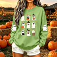 thumbnail image 6 of Meichang Casual Halloween Sweatshirts Women Oversized Crew Neck Sweatshirt Cute Ghost Print Sweatshirts Long Sleeve Sweatshirts Fall Pullover, 6 of 6