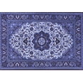 thumbnail image 1 of Ahgly Company Indoor Rectangle Medallion Blue Traditional Area Rugs, 2' x 3', 1 of 4