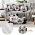 thumbnail image 6 of Christmas Animal Pillow Covers 2 Pack Farm Cow Pig Chicken Black White Plaid Pillowcase Waterproof Outdoor Throw Pillow Cover for Patio Garden Square Cushion 20”x20”, 6 of 9