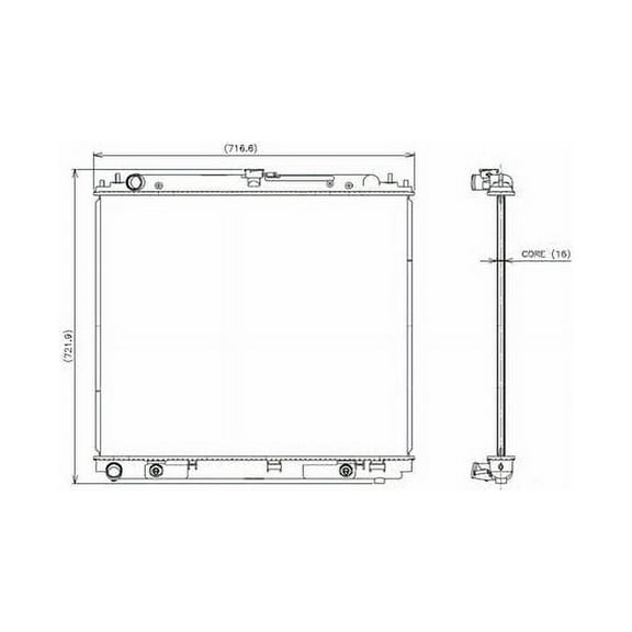 Radiator - Compatible with 2005 - 2019 Nissan Frontier 2006 2007 2008 2009 2010 2011 2012 2013 2014 2015 2016 2017 2018