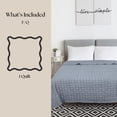 thumbnail image 6 of Mainstays Check Matelasse Quilt, Washed Indigo, Full/Queen, 6 of 9