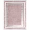 thumbnail image 4 of SAFAVIEH Border & Stripe Hyram Bordered Shag Area Rug, Pink/Ivory, 9' x 12', 4 of 5