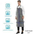 thumbnail image 4 of Unisex Waterproof Rubber Vinyl Apron - Oil Chemical Resistant Work Apron with Adjustable ties, Best for Dishwashing,Kitchen,Cleaning,Butcher,Food Industrial, 4 of 7