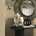 thumbnail image 3 of DecMode 15" Abstract Drip Silver Aluminum Metal Vase with Melting Designed Body, 3 of 13