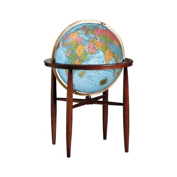 Replogle Finley Illuminated Floor Globe, Blue 20"