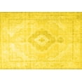 thumbnail image 1 of Ahgly Company Machine Washable Indoor Rectangle Persian Yellow Traditional Area Rugs, 2' x 3', 1 of 4