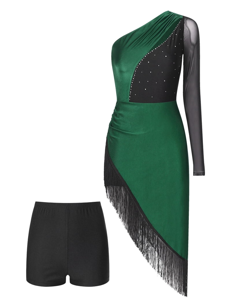 inhzoy Women's Fringe Latin Tango Salsa Dance Dress Ballroom Dance Dresses with Shorts Green XL - Walmart.com inhzoy Women's Fringe Latin Tango Salsa Dance Dress Ballroom Dance Dresses with Shorts Green XL - Walmart.com