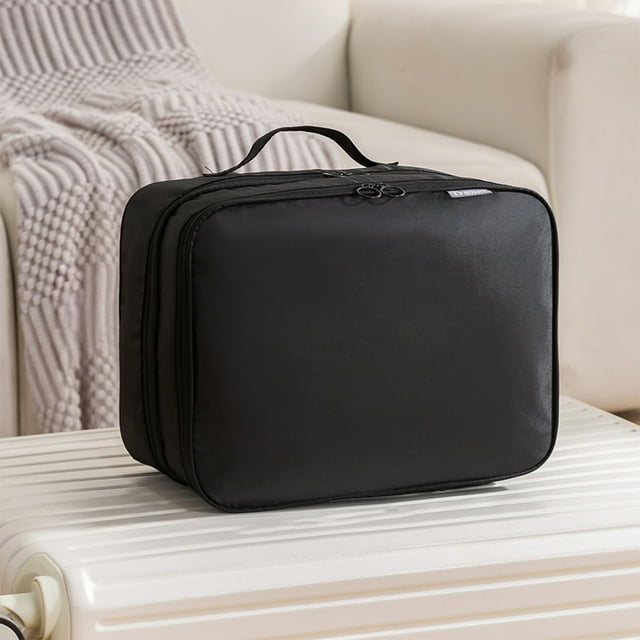 Bolsa organizadora de zapatos colgante de viaje con 3 compartimentos | Organizador portátil resistente al agua para equipaje y armario