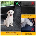 thumbnail image 3 of Car Rear Seat Cushions with Mesh Bag Lanyard for Pet Cat Dog Car Travel, 3 of 8