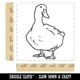 thumbnail image 2 of White Pekin Duck Self-Inking Rubber Stamp Ink Stamper - Blue Ink - Large 1-1/2 Inch, 2 of 7
