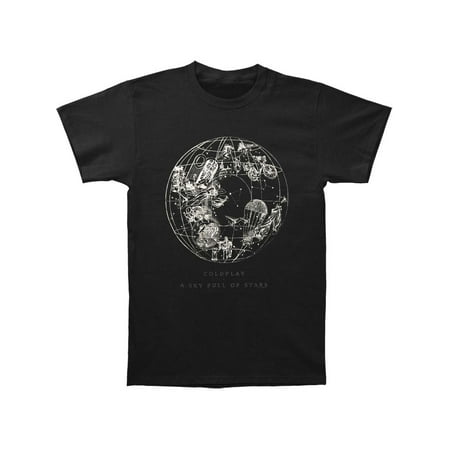Coldplay Men's  Sky Full Of Stars Slim Fit T-shirt Coal