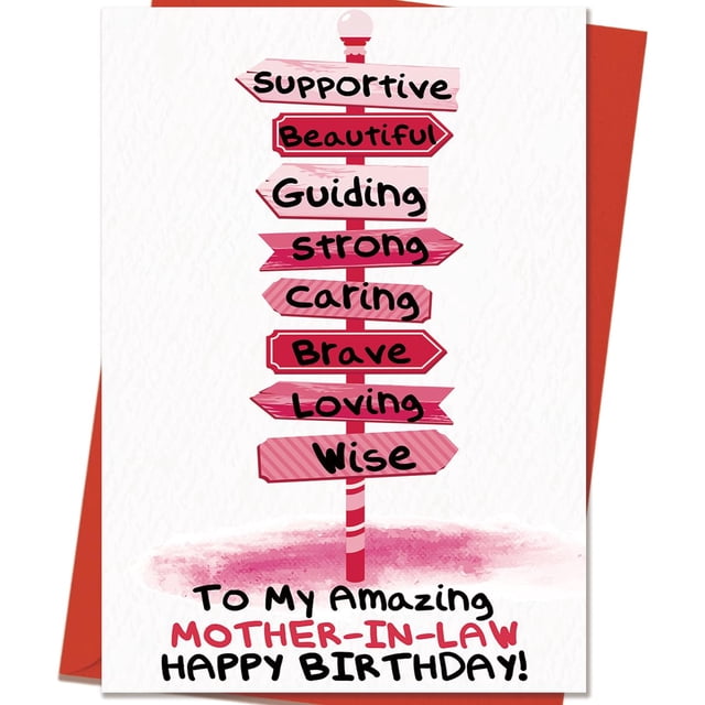 Tarjeta de cumpleaños Mcduldul para suegra 20 x 13 cm