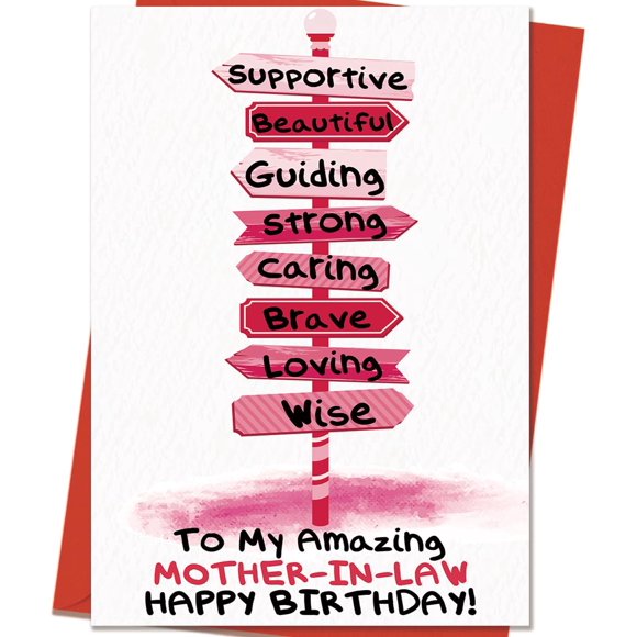Tarjeta de cumpleaños Mcduldul para suegra 20 x 13 cm