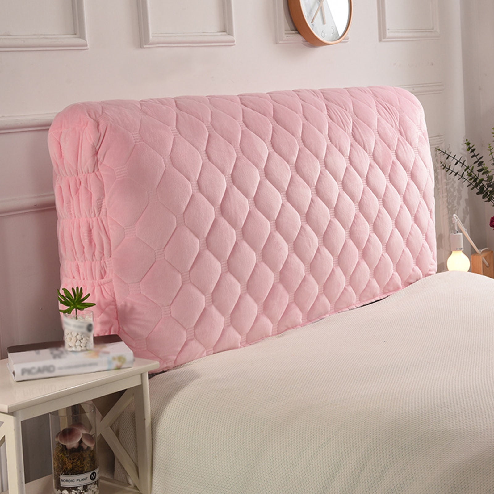 European Fabric Full Size Headboard Cover Allinclusive Thicken Anticollision Headboard