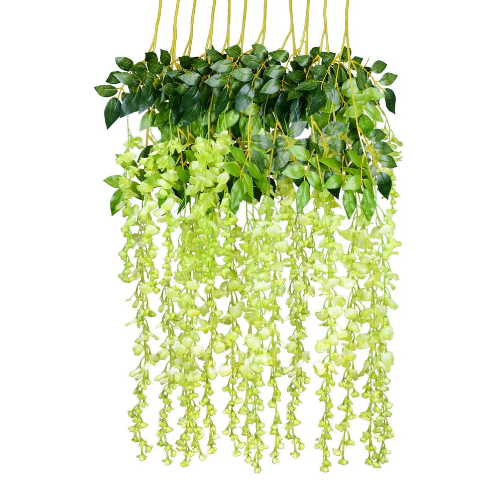 3.6 Feet Artificial flower Silk Wisteria Vine Rattan Fake Wisteria