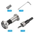 thumbnail image 3 of Uxcell Door Viewer Peephole Copper Privacy Door Viewer with Privacy Cover Fits Door with Drill Bit for Security Chrome 5/8",1-3/4", 3 of 7