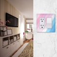 thumbnail image 5 of Yayeee Rocker Switch Wall Plate 1-Gang 4.6"x2.9" Home Decorative Outlet Cover, Pink Gradient, 5 of 6