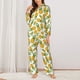 thumbnail image 2 of Fotbe Pineapple Conjunto de Pijama de Manga Larga para Mujer con Estampado, Ropa de Dormir de 2 Piezas, Conjunto de Casa Suave y Cómodo con Bolsillos-X-Large, 2 of 7