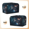 thumbnail image 4 of Toaster Cover For 2 Or 4 Slice, Two Or Four Slice Toaster Hood Dust-Proof Cover For Home Kitchen Washable Small Appliance Universe Butterfly Glowing (18), 4 of 5