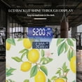 thumbnail image 3 of Bathroom Scale, Highly Accurate Digital Body Scale,Precisely Measures Weight up to 400 lbs-Vintage Wallpaper With Lemons And Green Leaves, 3 of 4