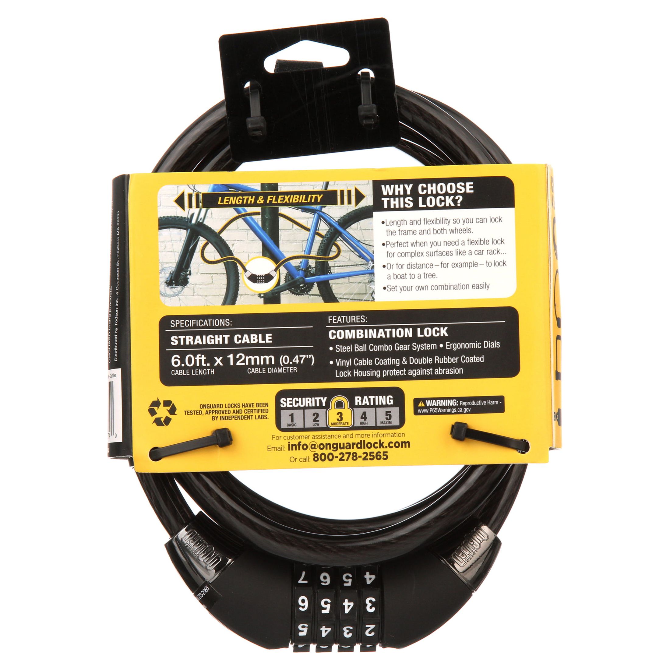 Onguard Cable Combination Bike Lock photo 5
