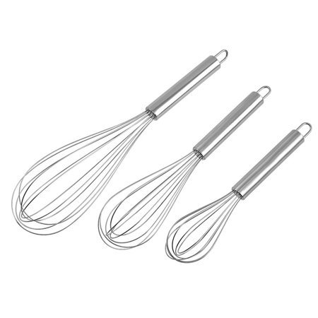 

ankishi Stainless Steel Whisks Wire Whisk Set Kitchen wisks for Cooking Blending Whisking Beating