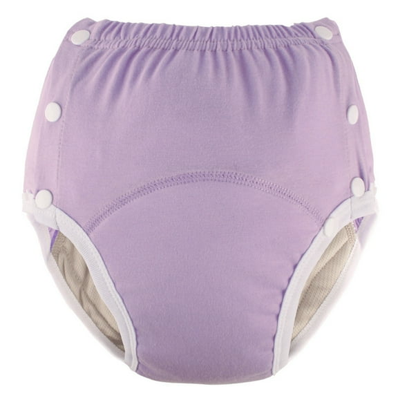 Adults Button Cloth Diaper Pants Washable Cotton Underpants Quick Dry Reusable Incontinences Underwear For Travel Home
