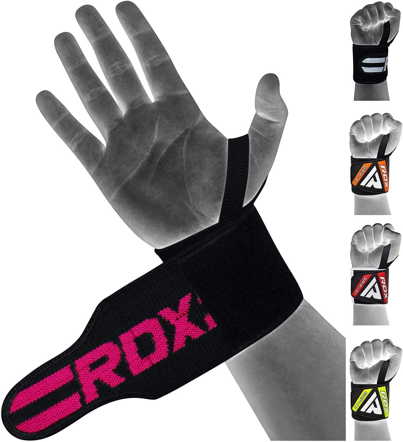 RDX Weight Lifting Wrist Support Wraps with Thumb Loop, Approved by IPL
