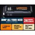 thumbnail image 3 of Arrancador de batería Povasee A40 5000A 12V con pantalla LCD y power bank LED, 3 of 8