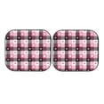 thumbnail image 7 of Balery 2 Piece Heart Plaid Car Windshield Sun Shade|Foldable Front Windshield Shade for Car Front Window for Most Sedans SUV Truck-, 7 of 7