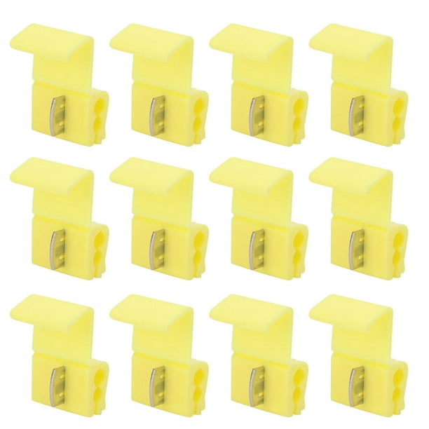 Conectores De Cable De Bloqueo, Conectores De Cable Compactos, Seguros Y Prácticos, Fuentes De Alimentación, Controles Eléctricos, Electrodomésticos Para Cables Eléctricos ANGGREK Amarillo
